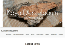 Tablet Screenshot of kayadeckelbaum.com